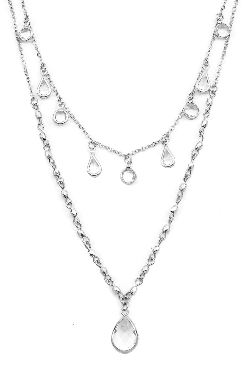 Layered Crystal Necklace
