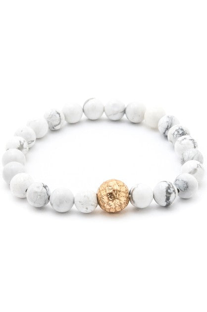 White Stone Bracelet