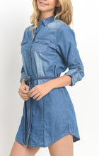 Load image into Gallery viewer, Jesse Denim Shirt Dress