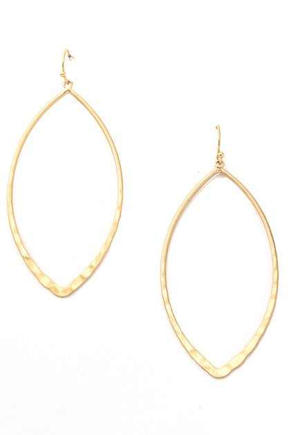 Oval Drop Earrings