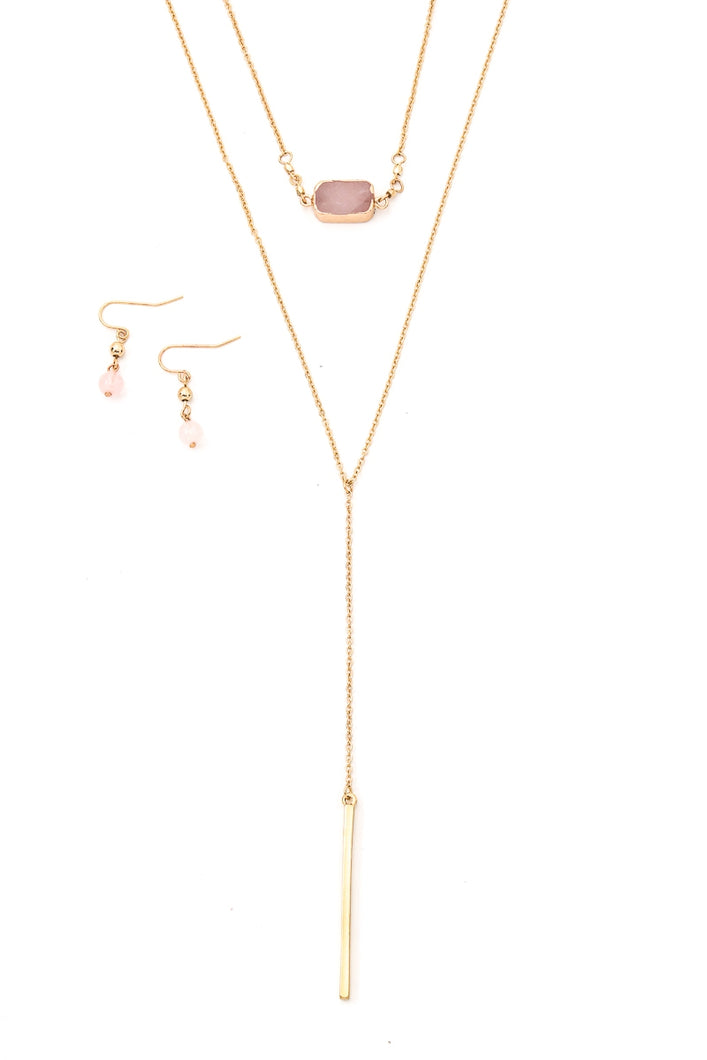 Rose Gold Necklace Set